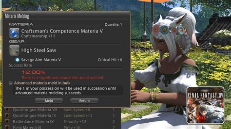 FFXIV: How to Meld Materia to Your Gear .